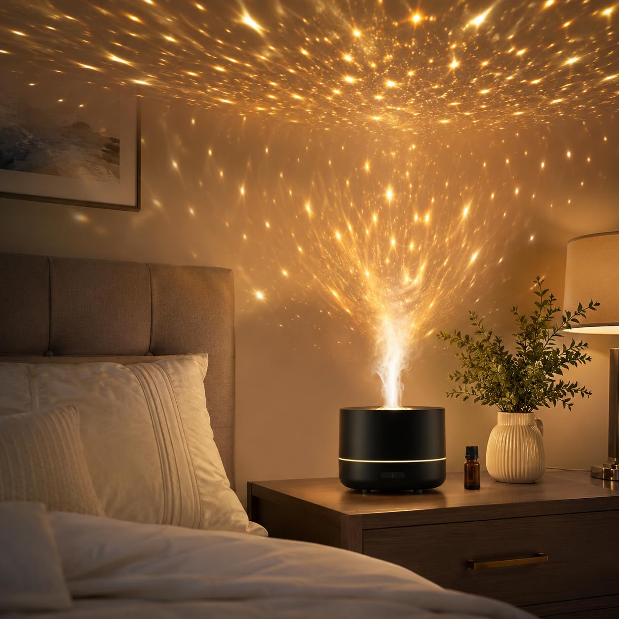 Amazon.com: 3-in-1 Galaxy Projector Humidifier & Essential Oil
