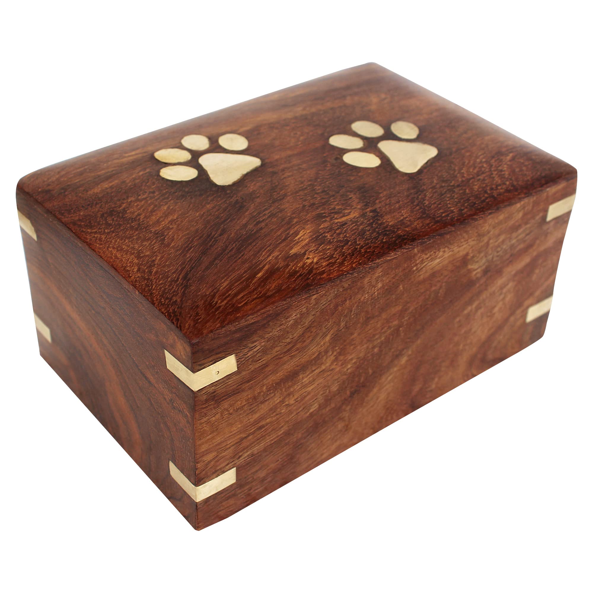 Rosewood Pet Urn Box - Peaceful Pet Memorial Keepsake Urn for Dogs,Cats (X-Small : 5" x 3" x 2" - 15lbs or 5kg)