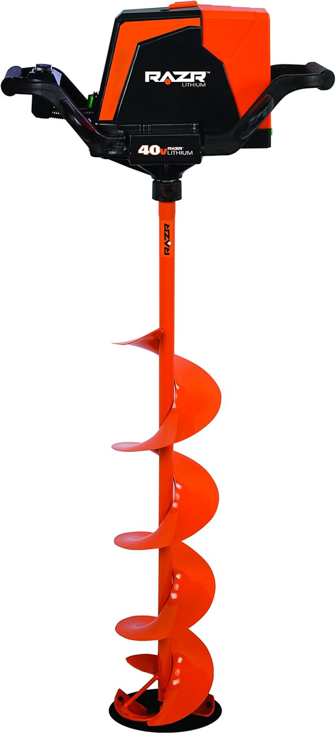 RAZR Lithium Ice Auger with Reverse, 40V 6", Ice Augers Amazon Canada