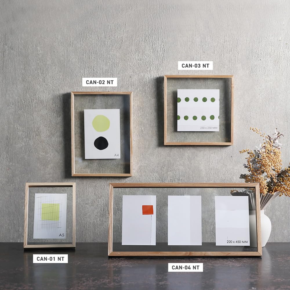 Amazon.co.jp: CAN-04 横長 写真立て ポストカード 3枚 余白 写真