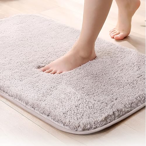 Miniatura 2 de HUHJYUGE Alfombra de baño antideslizante lavable de 24 x 43 pulgadas, alfombra de baño súper absorbente, lavable a máquina, larga, ultra suave,