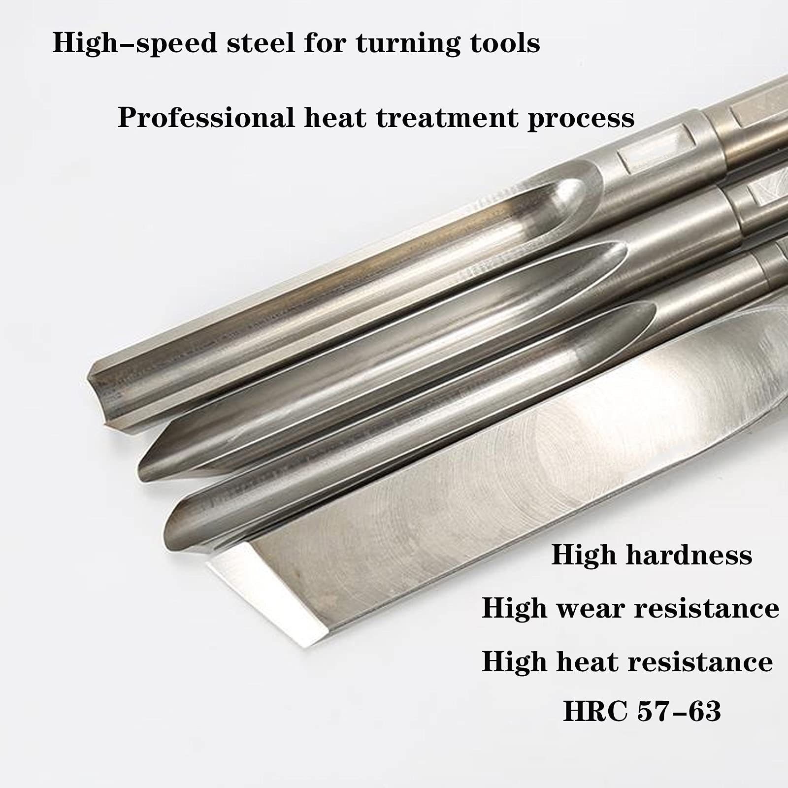 Cinceles para carpintería Herramientas de torneado de madera Juego de cinceles de madera HSS Herramientas de torneado de madera Cincel de torno Cuchillo de cuenco en forma de U poco profundo de 10 m