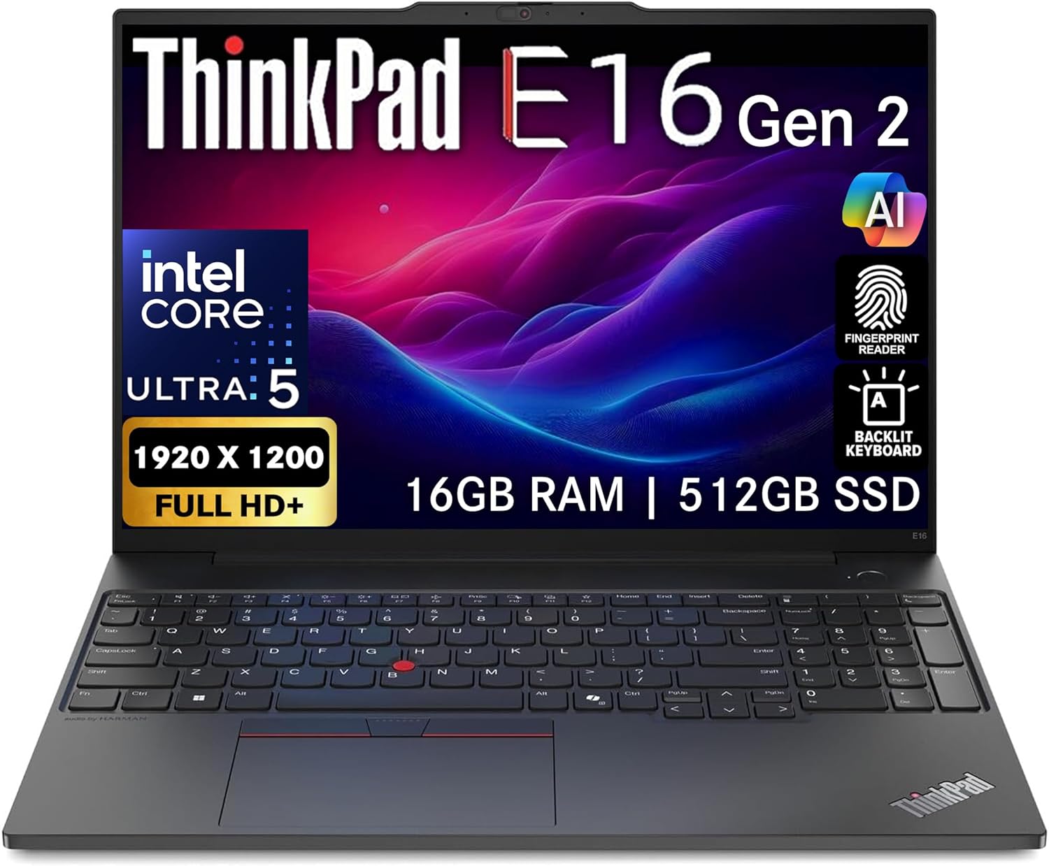Oemgenuine Lenovo ThinkPad E16 Gen 2, WUXGA 16″ Display, Intel Ultra 5-125U, 16G…