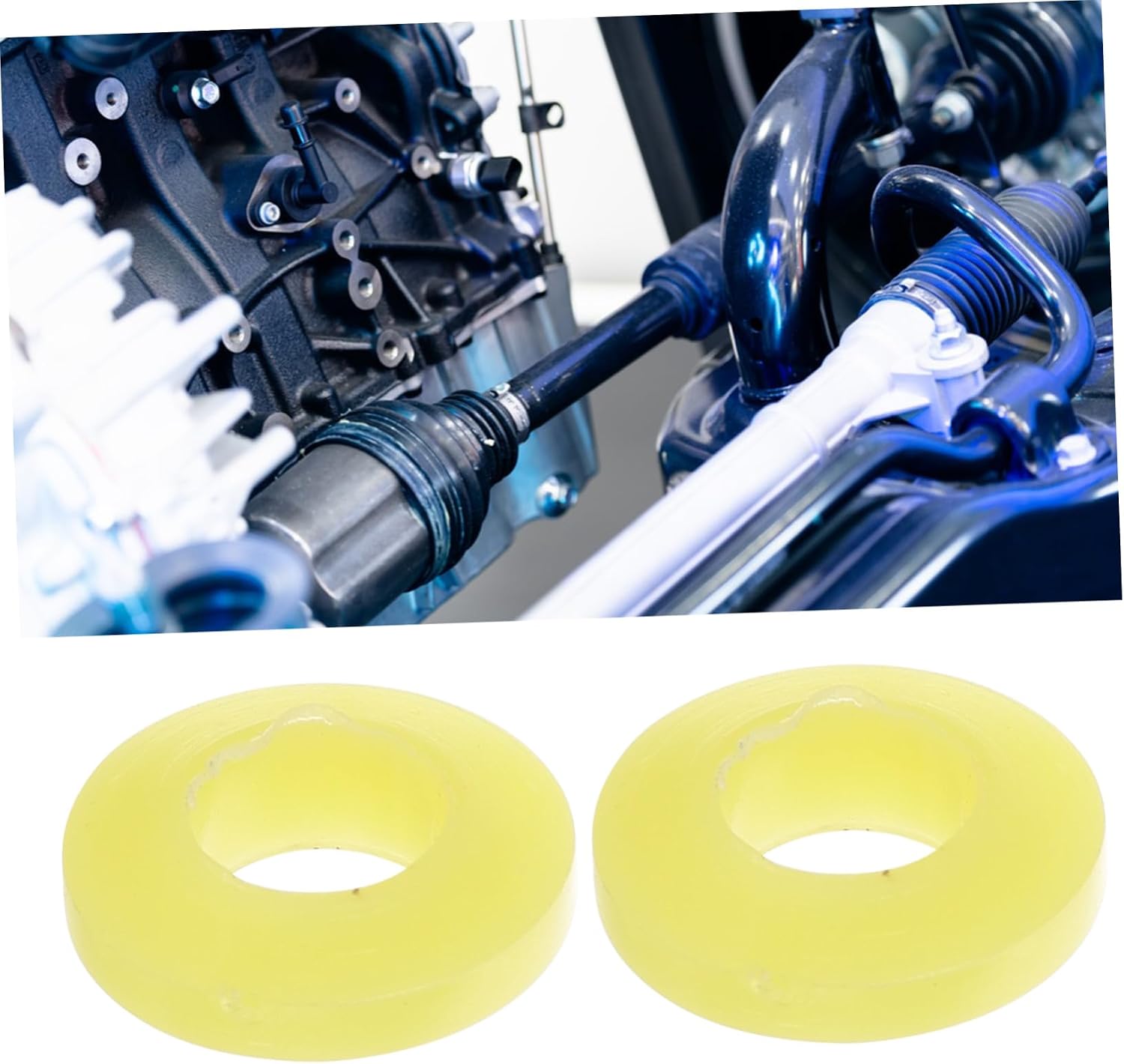 100pcs Car Damping Buffer Cushion Mats Shock Absorber Bushing Washers Fitment Easy Installation Performance
