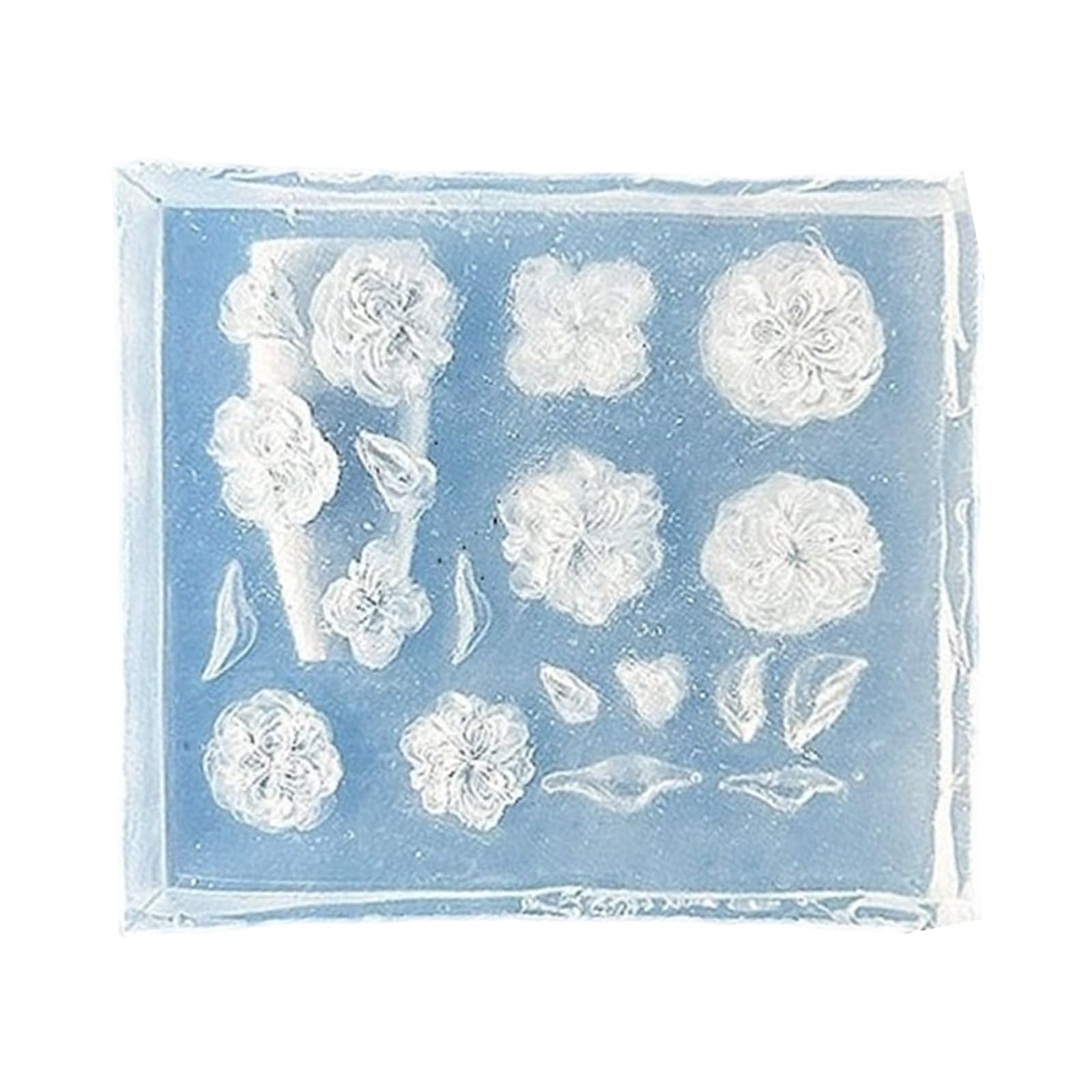 Lerpwige Nails Decors Silicone Mold Stamping Templates Molds Carving Enthusiasts Nail Art Silicone