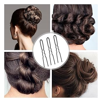 Amazon | ヘアピン Uピン 40本/60本/100本 7cm 髪ピン U字ピン