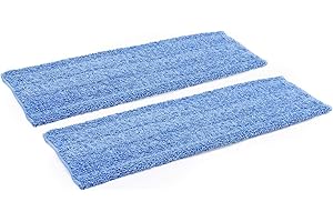Ultra-Absorbent Microfiber Floor Mop Pad Twin Pack