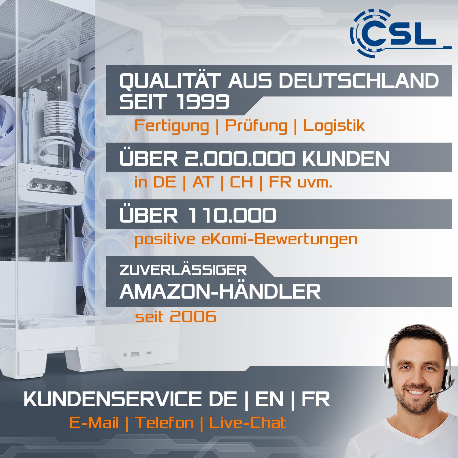 Gaming PC mit Windows 11 Pro | AMD Ryzen 5 5500 6X 3.6 GHz | RTX 5050 | 500 GB M.2 NVMe | 16 GB DDR4 RAM | Computer für Zocker, Gamer Desktop Rechner zum Spielen | A16001