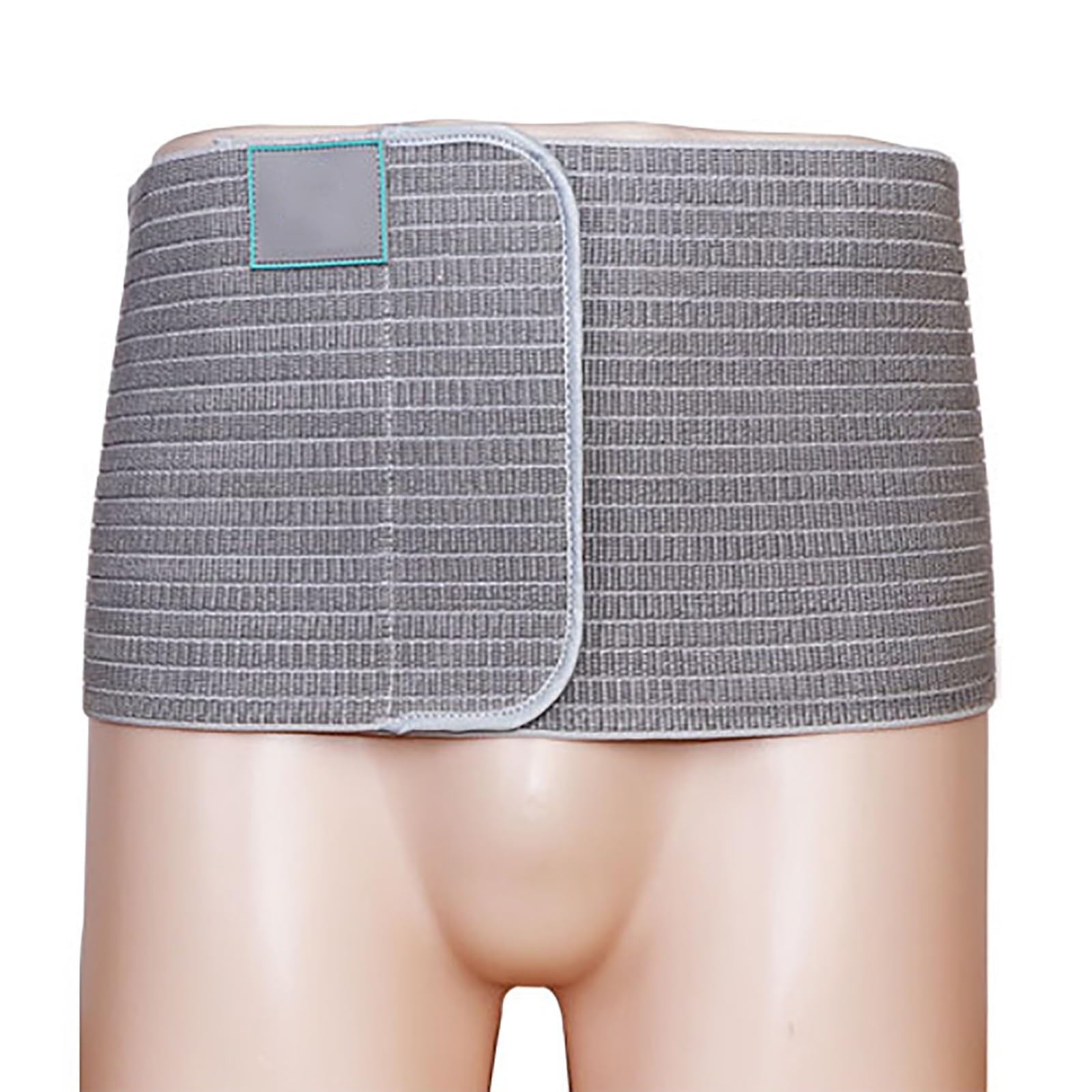 Cintura per Ernia per Uomini e Donne, Regolabile Fascia Ernia Ombelicale con 2 Cuscinetti di Compressione, Fascia Addominale per Ventrali e Pre-Post Operatori(Gray,Large)