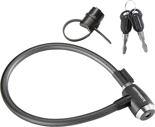 Kryptonite KryptoFlex - Cable de bloqueo de bicicleta, 2 pies6 pies de largo, 0.591 in de grosor, cable de acero trenzado resistente, bloqueo de disponible en Yaxa Colombia