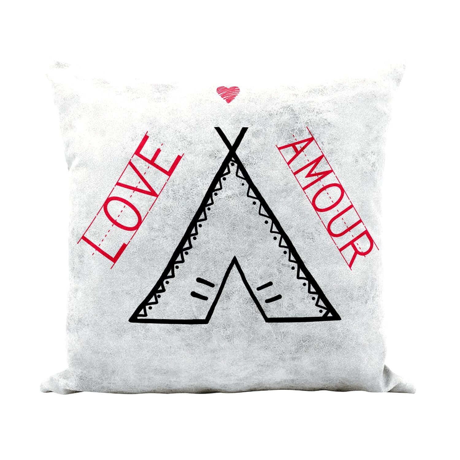 Coussin similicuir blanc tipi pour décorer un salon ou une chambre zen