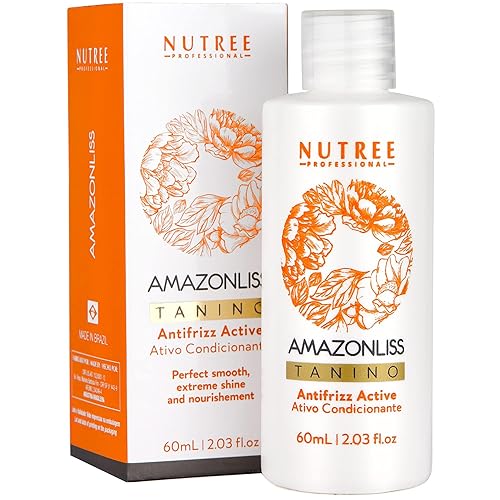 Amazonliss Tanino - Tratamiento para alisar el cabello brasileño - Taninoplastia Tratamiento capilar - Suavizante, hidratante, reparador, efecto