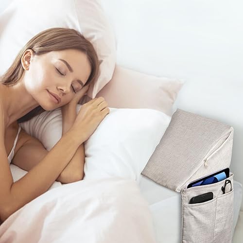 Almohada de cuña para cabecero, relleno de huecos de colchón, almohada de cabecera, relleno de espacio de cama triangular para cabecero (0-7