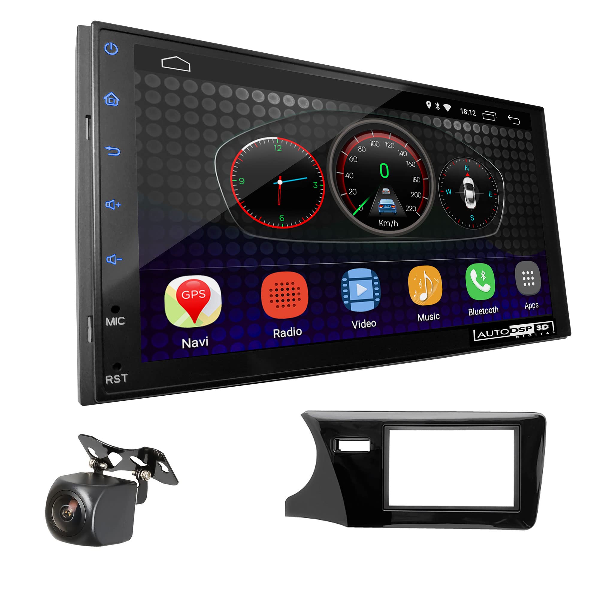 UGAR Compatible for Honda City, Ballade, Grace 2014+; Greiz 2015+ (Left Wheel) 7 Inch Android 13 DSP 4GB+64GB DAB+ Car Radio HD Full Touch Screen GPS Navigation