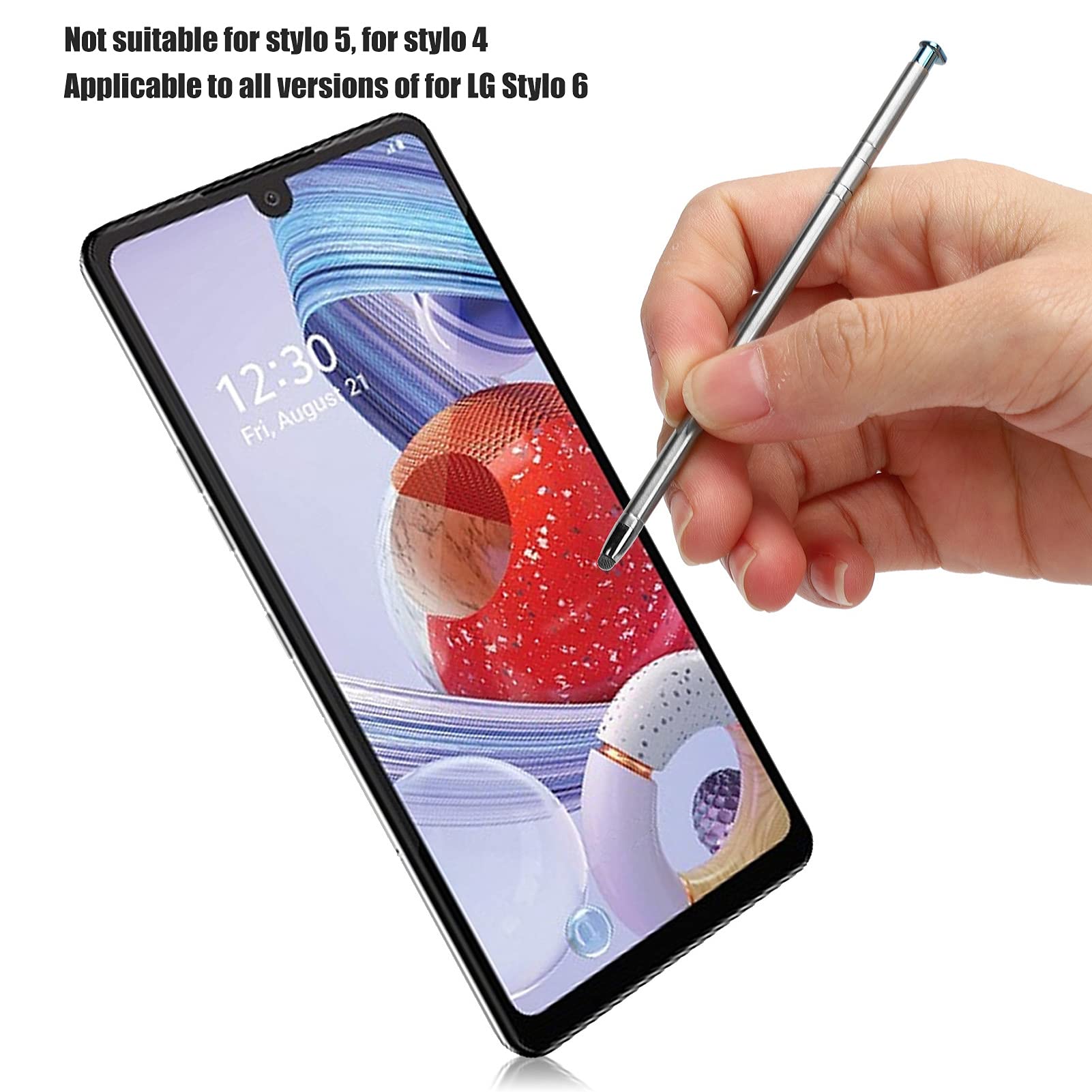 for LG Stylo 6 Pen Replacement Touch Pen, for LG Stylo 6 6 Q730TM Q730AM Q730VS Q730MS Q730PS Q730PS Q730CS Q730mA All Version Capacitive Screen Touch Pen Drawing Pen