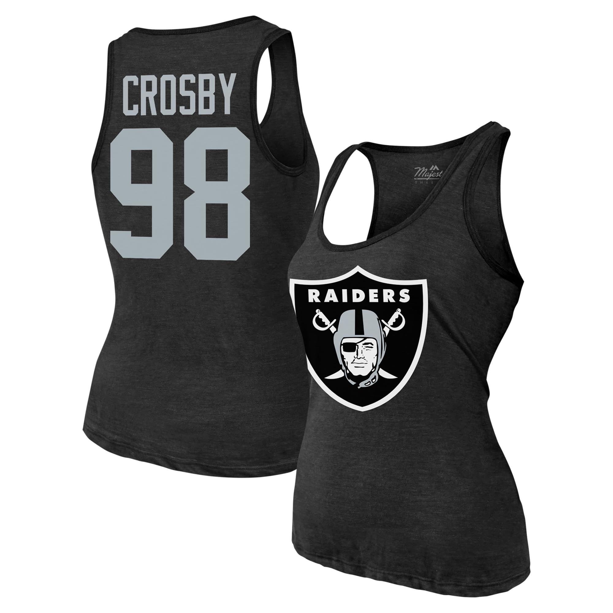 Majestic ThreadsWomen's NFL Name & Number Tri-Blend Tank Top