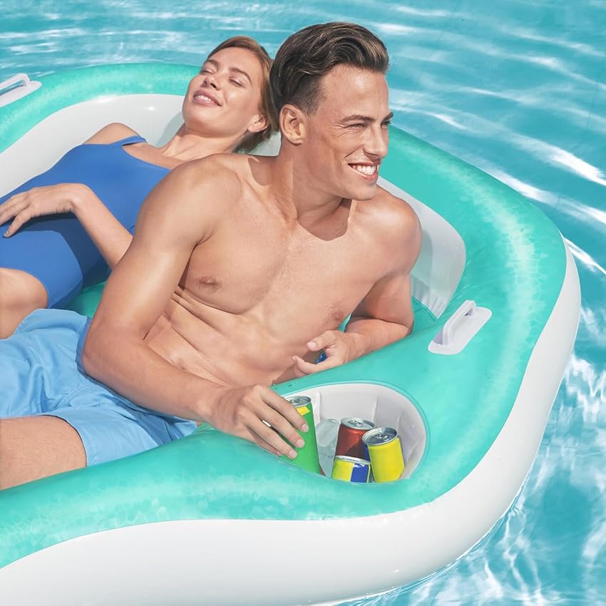 Thumbnail 3 de Bestway Tumbona Inflable Isla, Cama Flotante para Piscina🛟