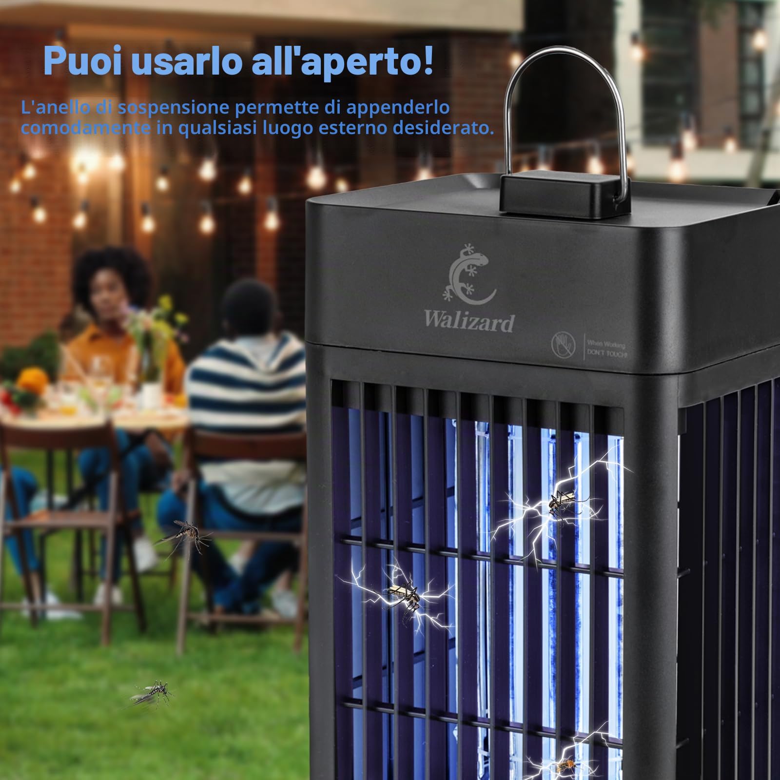 Lampada Antizanzare Elettrica Interno Esterno: Zanzariera Elettrica 4200V 18W UV Lampada Ammazza Zanzare