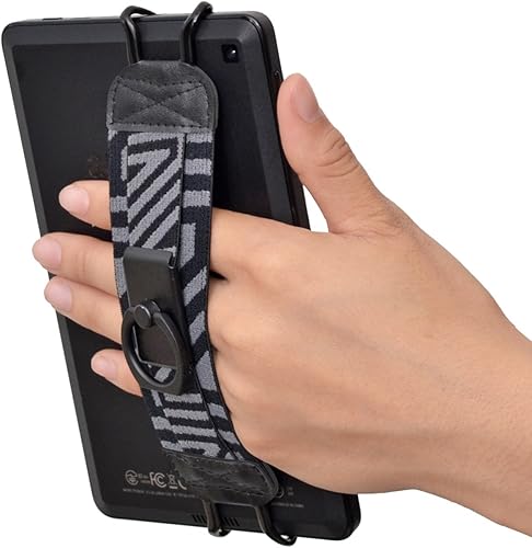 Miniatura 3 de TFY Correa de mano de seguridad con anillo de metal de rotación 360 y soporte para lectores electrónicos Kindle - HD 6  PaperwhiteVoyage