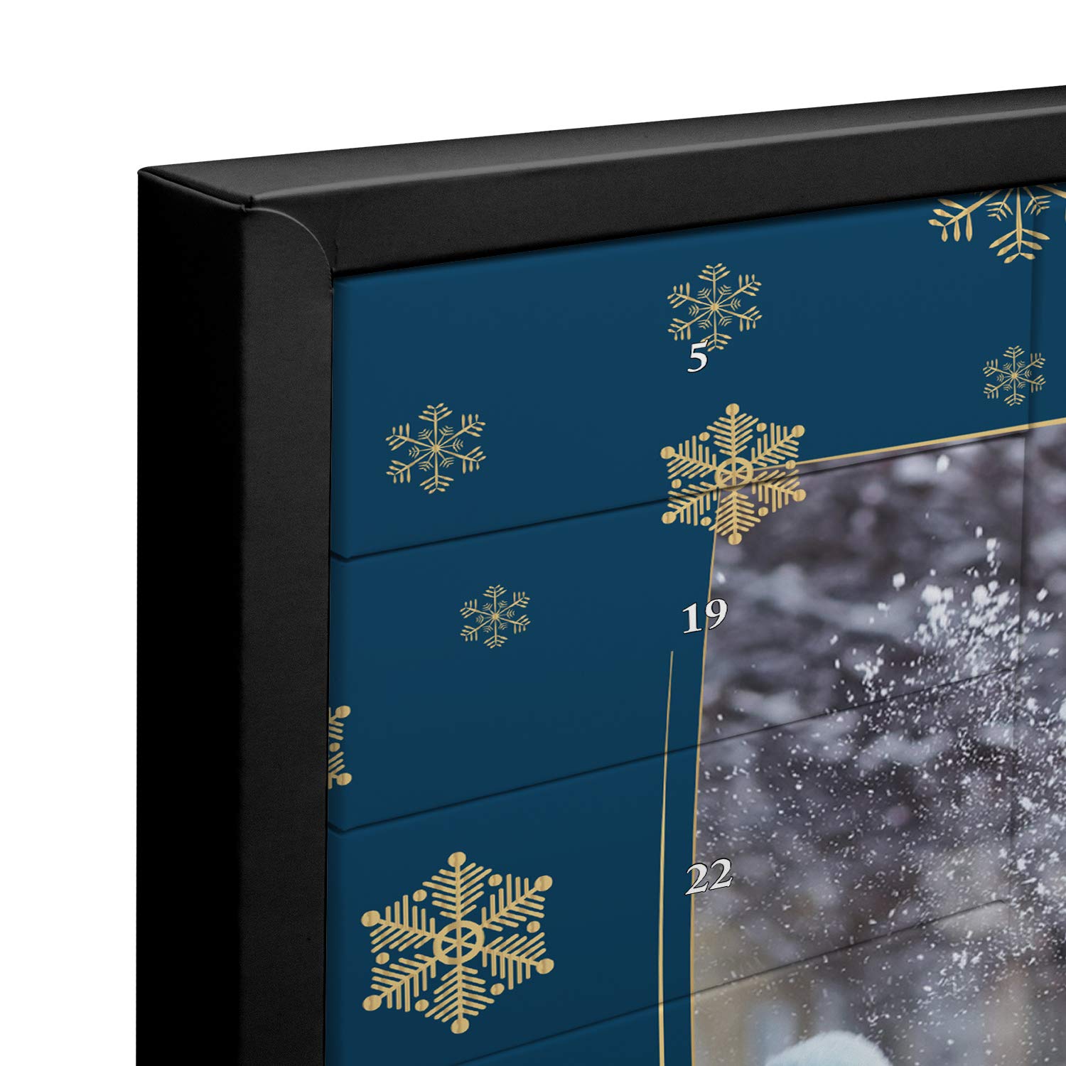 printplanet Schachtel-Adventskalender zum Befüllen 2025 mit eigenem Foto Bedruckt - Rahmen 2-2025