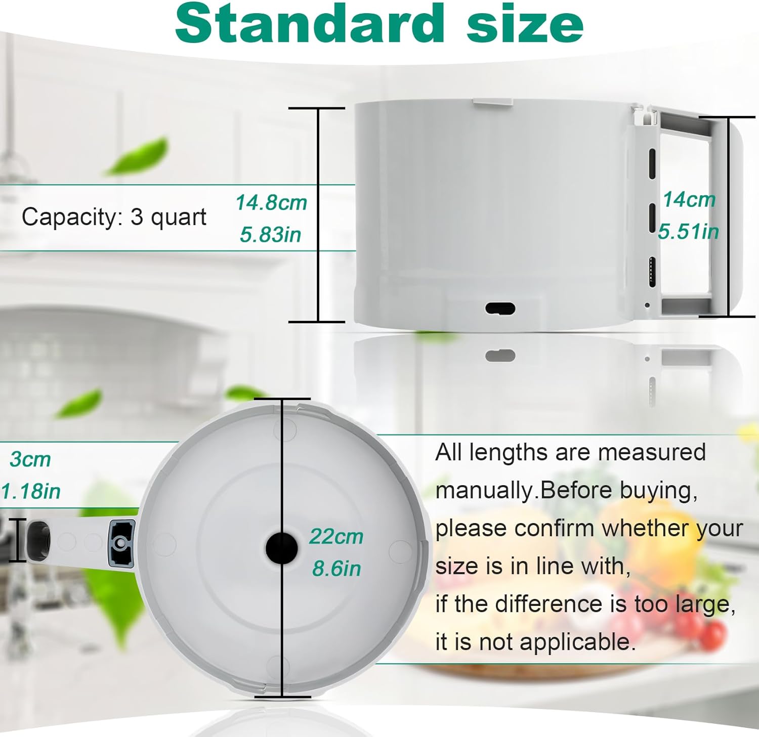 112204S Cutter Bowl Compatible with robot coupe R2, R2B, R2N, R2 Dice Food Processor, 3 Quart Bowl, Gray