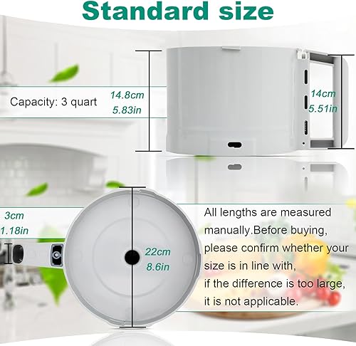 Miniatura 3 de 112204S Cutter Bowl Compatible with robot coupe R2, R2B, R2N, R2 Dice Food Processor, 3 Quart Bowl, Gray, 1 year warranty