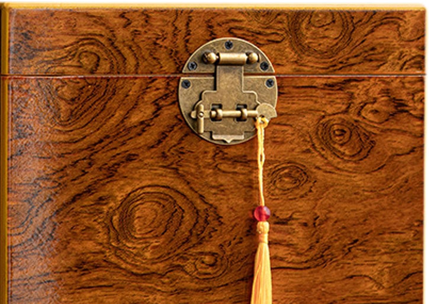 Tea Storage Box Organizer Box Metal Clasp Practical Creative Container Bulk Tea Packaging Box for Candy and Snacks, Large