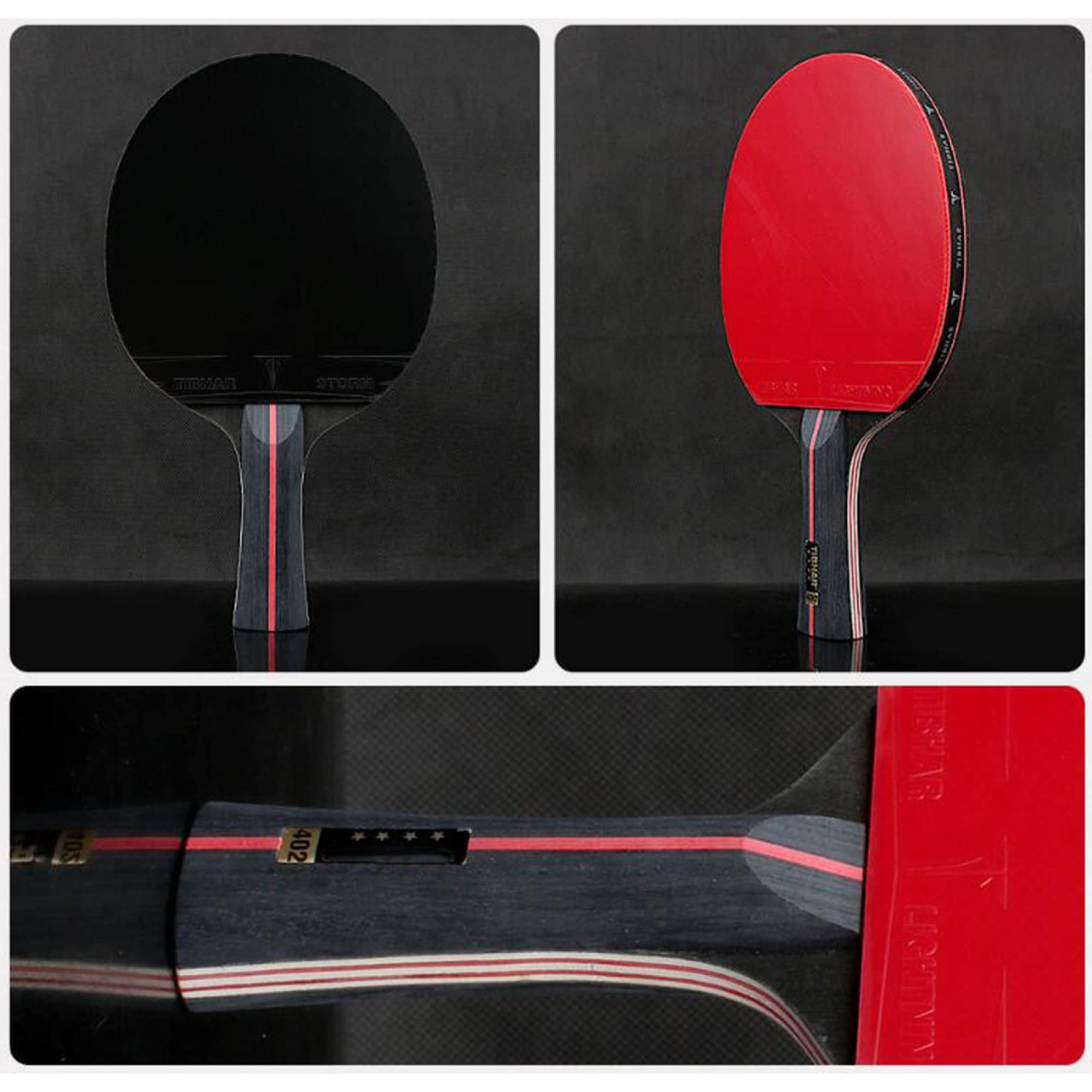 LAME DE TENNIS De Table 5 Plis, Prise Confortable En Bois Pour