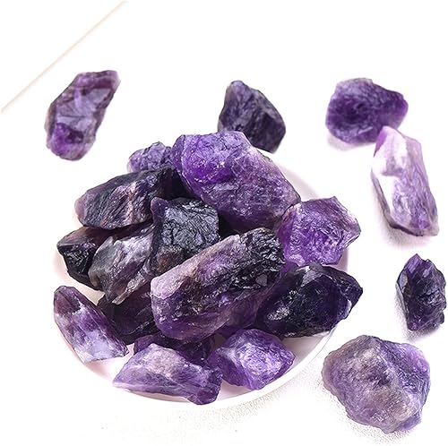 Miniatura 5 de Feng Shui Decorar 1 pieza de amatista natural piedra irregular púrpura grava espécimen de cristal de cuarzo crudo accesorio de regalo decoración del