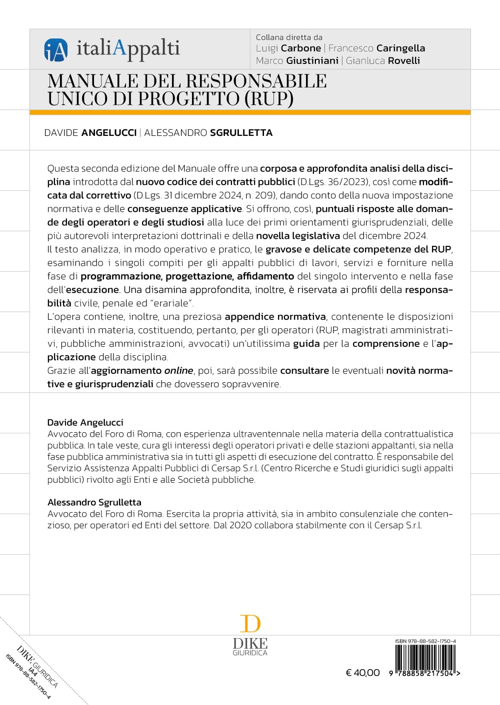 Manuale del responsabile unico di progetto (RUP). Con Aggiornamento online