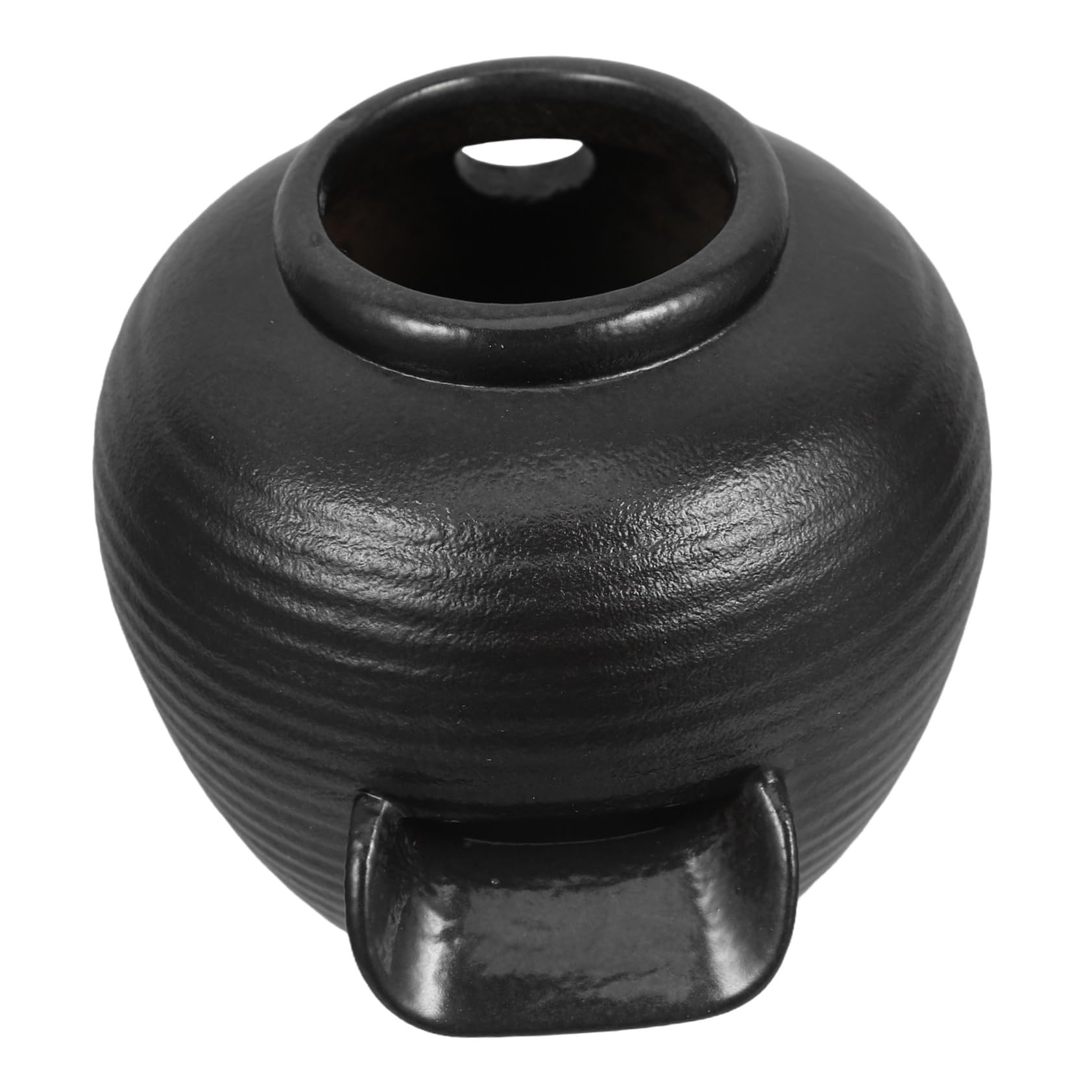 VANZACK Ceramic Water Fountain Jar Versatile Decor for Fish Tanks Gardens and Open Top Design for Hydroponic Plants Waterfall Feature