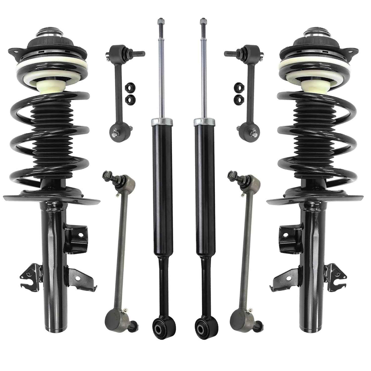 Detroit Axle - AWD 8pc Struts Shocks Kit for Jeep 2014-2018 Cherokee