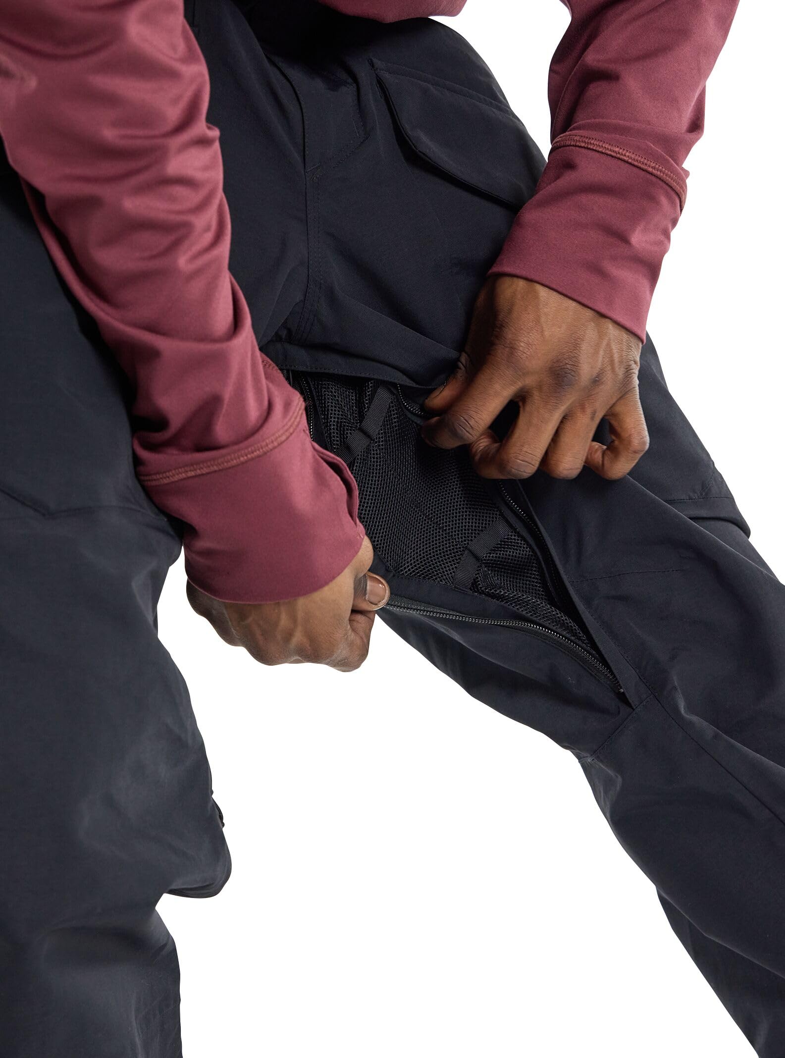 Burton – Pantalón de esquí y Snow Covert 2.0 True Black para hombre, color negro