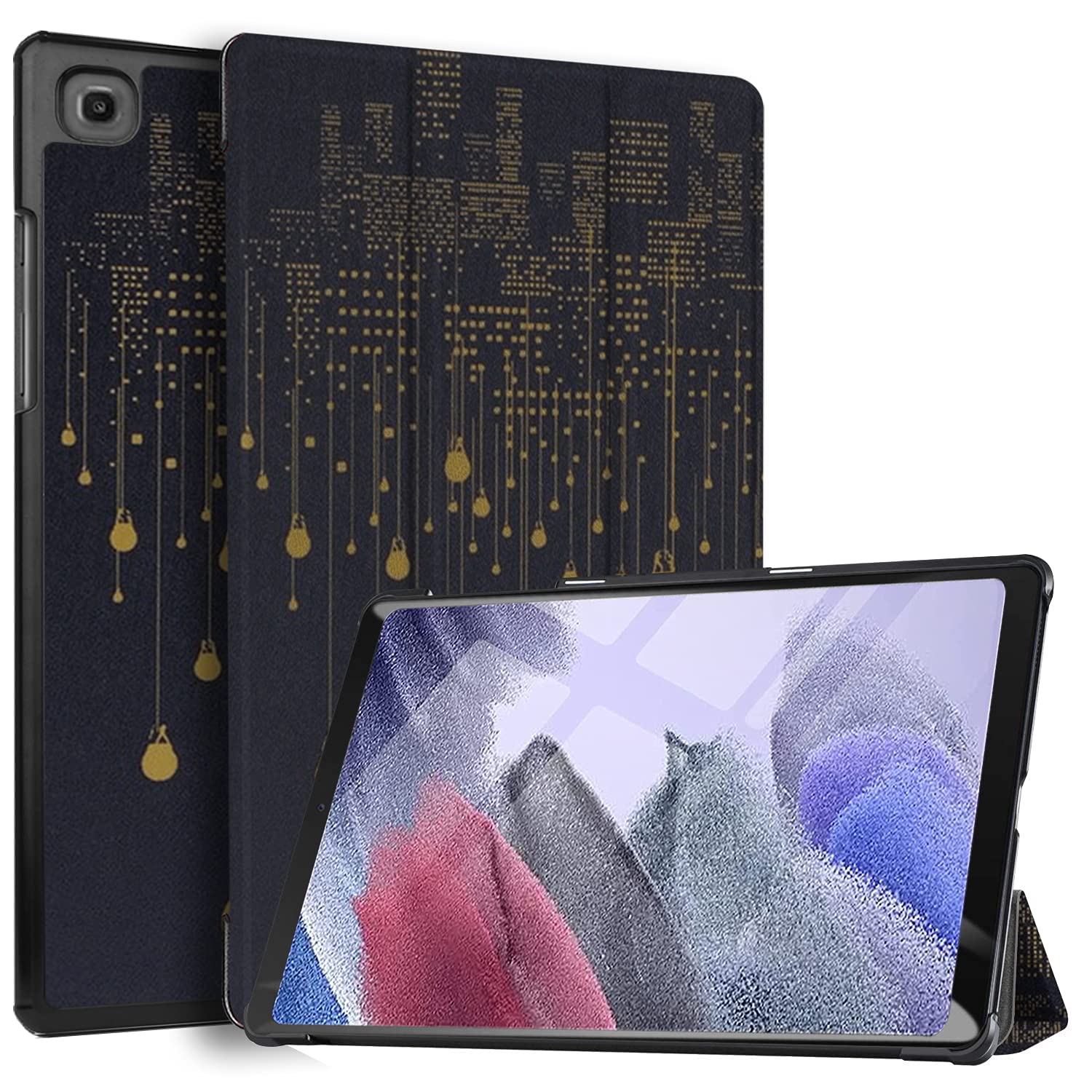 Robustrion Smart Trifold Hard Back Flip Stand Case Cover for Samsung Tab A7 Lite Cover 8.7 Inch Samsung Galaxy Tab A7 Lite Cover SM-T220/T225 -Bulbs (B0989D9XJ8) Amazon Price History, Amazon Price Tracker