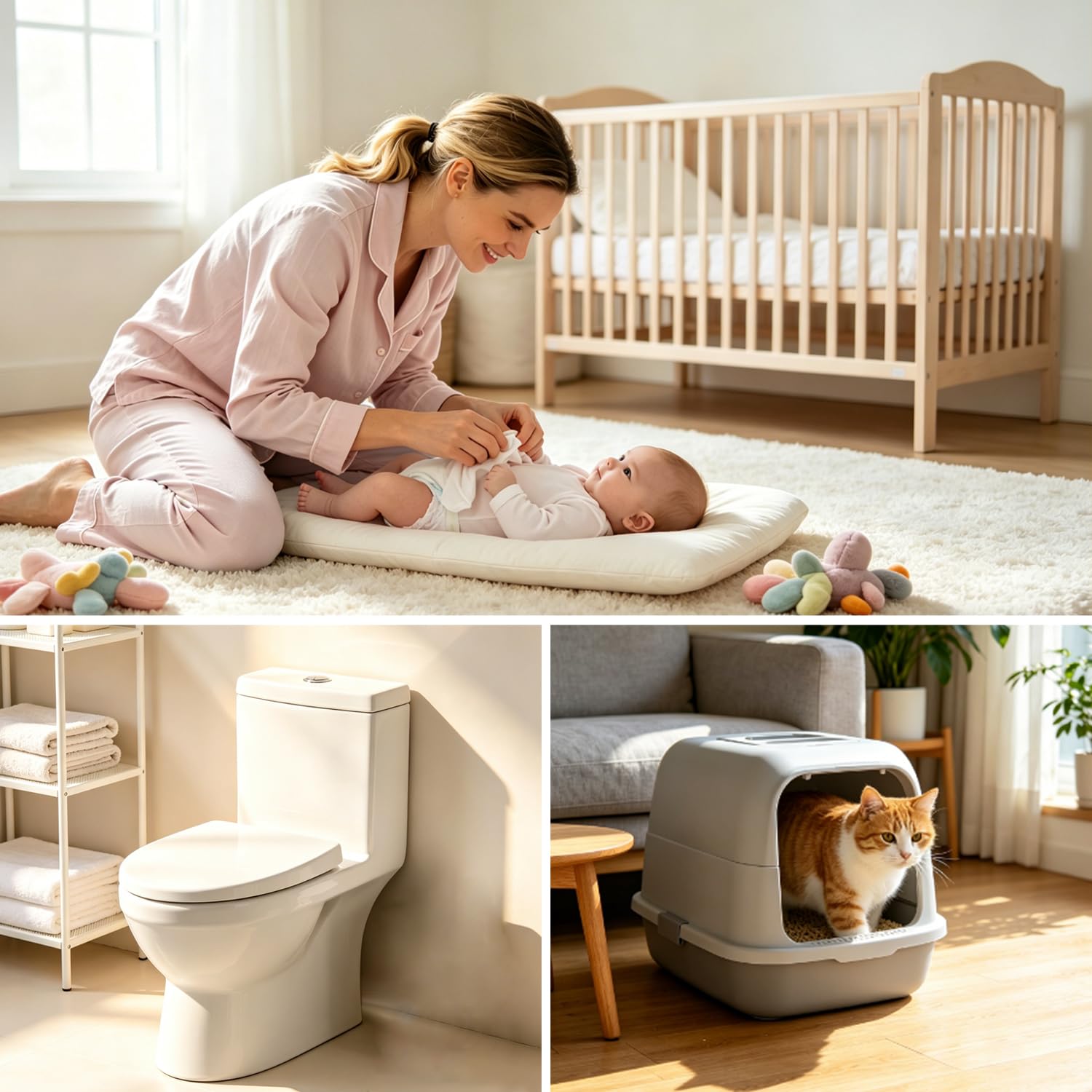 Lot de 15 sacs de recharge pour poubelle à couches de 4,5 m pour tous les modèles de poubelles - Verrouillage puissant des odeurs et résistance à la déchirure