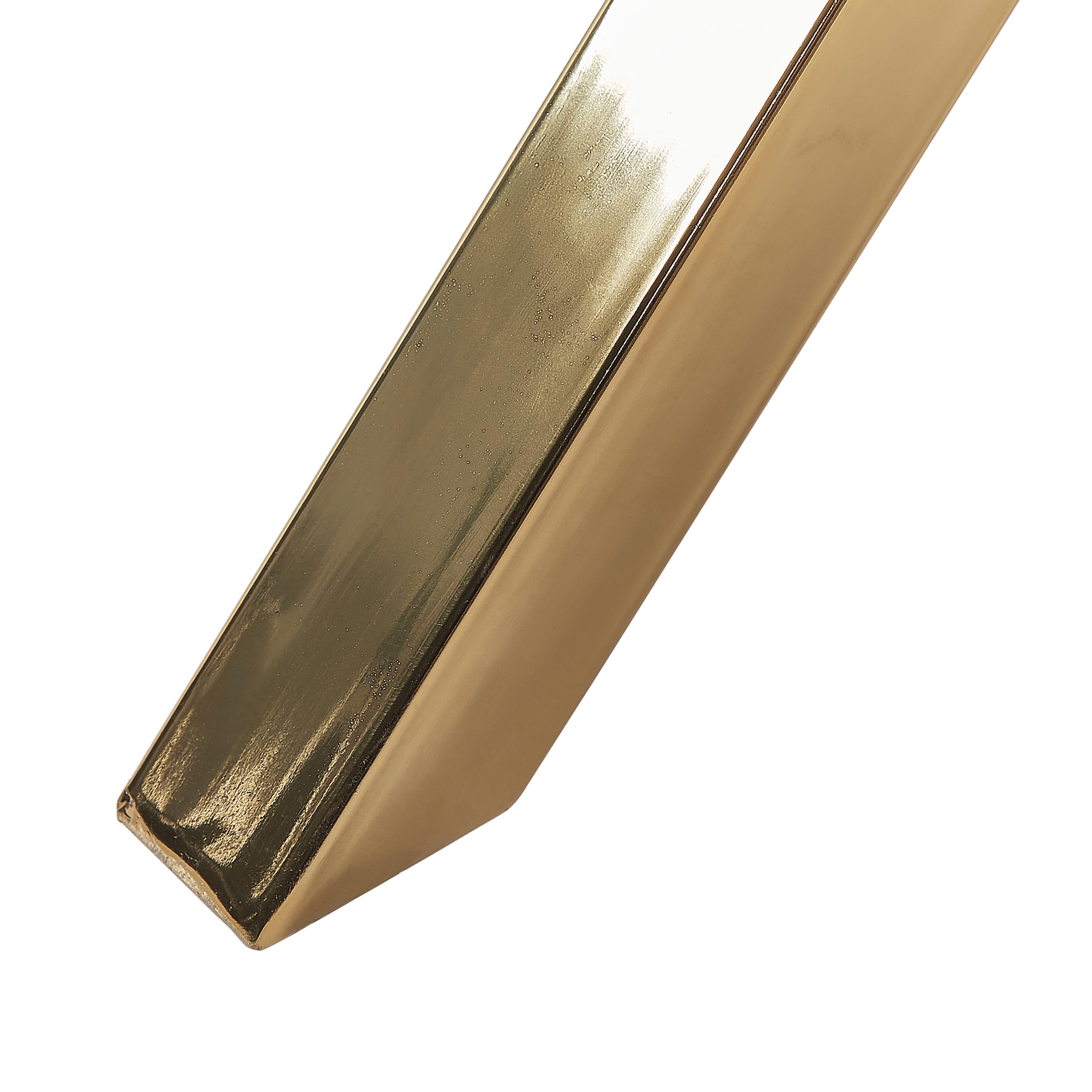 Tavolo da pranzo rotondo moderno glam ⌀ 90 cm 4 persone piano in vetro temperato Oro