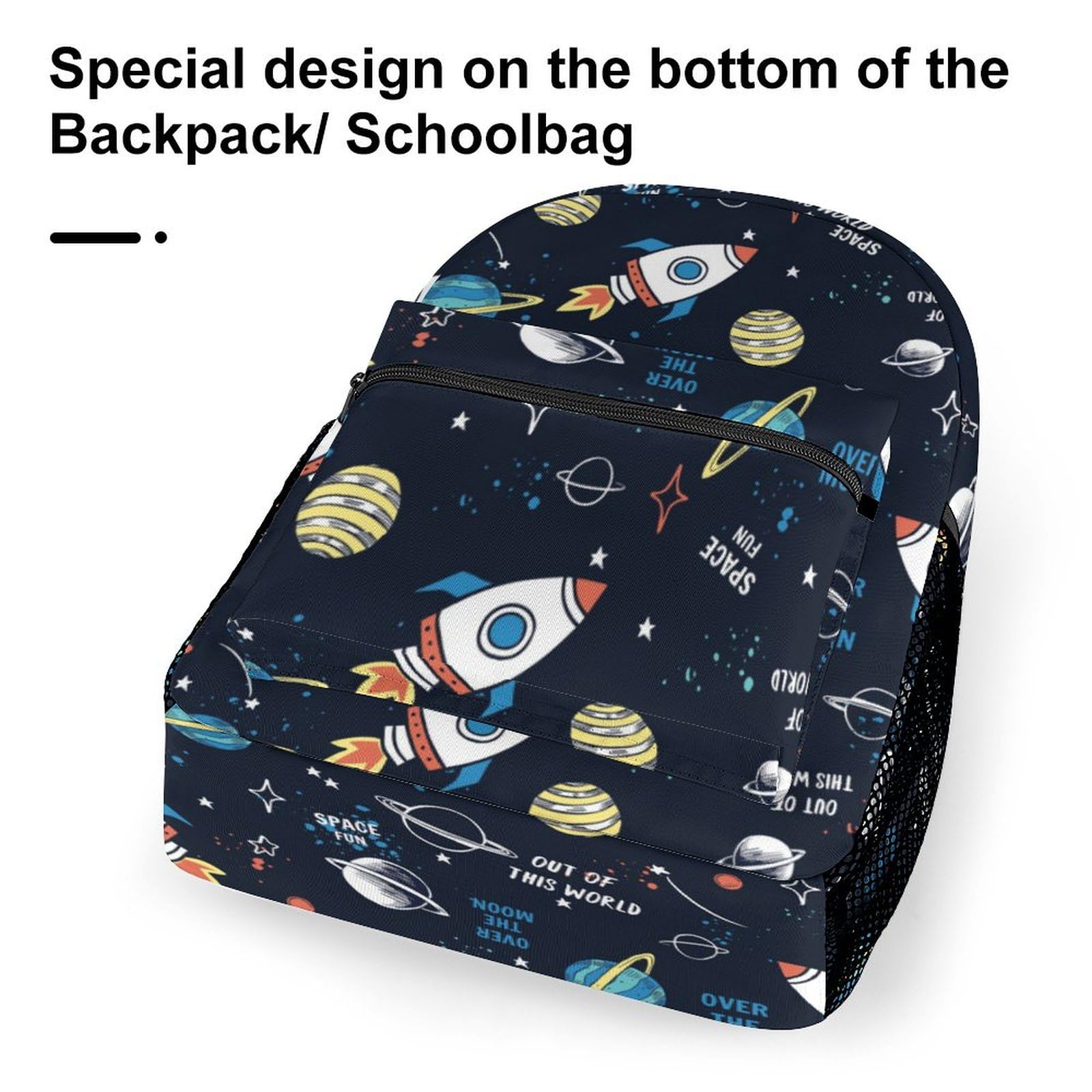 Amazon.co.jp: リュック 子供 宇宙 ロケット 惑星 星 カートゥーン 