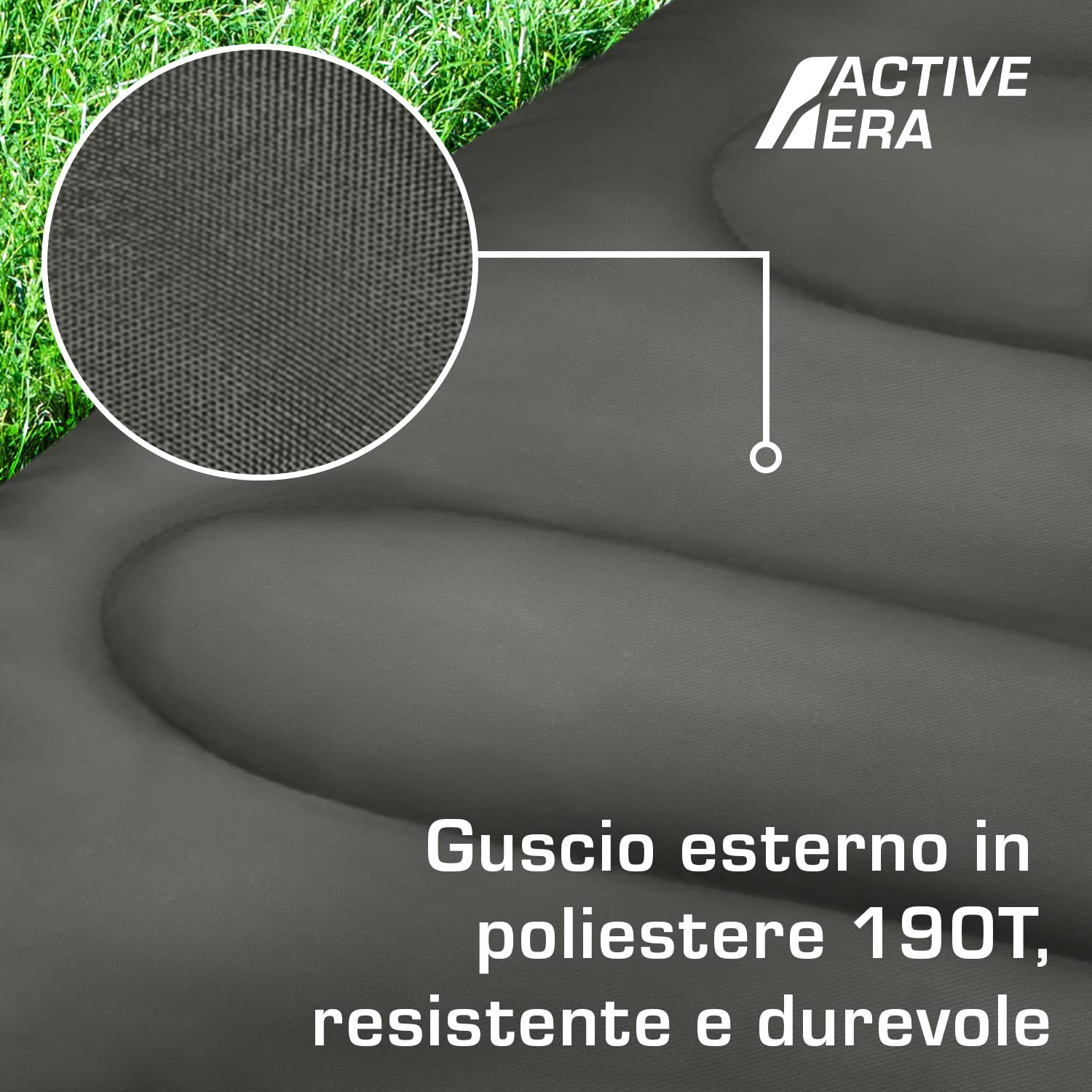 Active Era Eccellente Sacco a Pelo Ultraleggero di Forma Rettangolare, ideale per viaggi e campeggi. Compatto e Facile da Portare,190 x 75 cm.