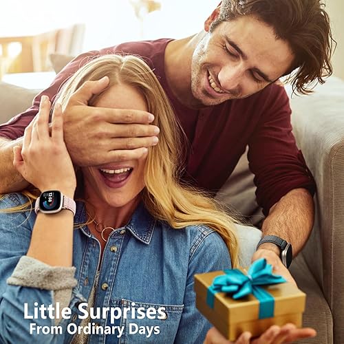 Miniatura 8 de GEAK Paquete de 12 correas elásticas de nailon compatibles con Fitbit Versa 3Fitbit Versa 4Fitbit SenseSense 2 bandas para mujeres y hombres, correa