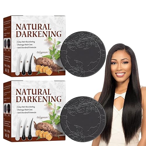 Miniatura 1 de 2 barras de champú multiflora de fallopia para cabello negro y grueso, champú con extracto de Shou Wu, jabón de champú con extracto de Shou Wu,