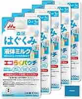 Amazon.co.jp: 森 永 はぐくみ 液体 ミルク エコらく パウチ