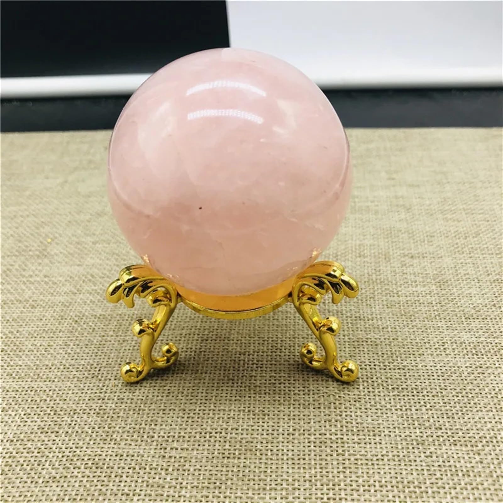 AUOQKQUT Stone Crystal Ball Collection + Stand Gift