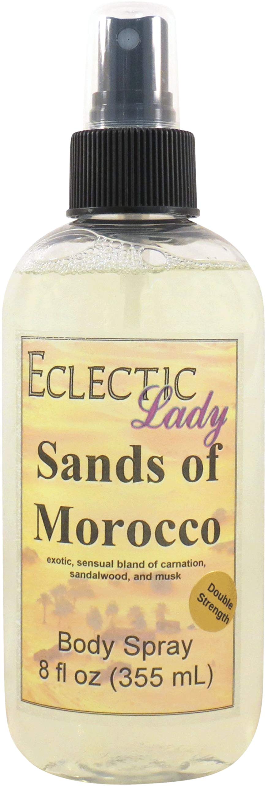 Eclectic Lady Sands Of Morocco Body Spray, Double Strength, 8 ounces, Body Mist for Women with Clean, Light & Gentle Fragrance, Cologne with Soft, Subtle Aroma For Daily Use
