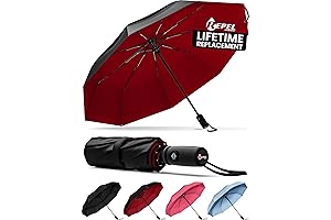 Repel Windproof Travel Stick Umbrella for Rain - Automatic Open & Close,...
