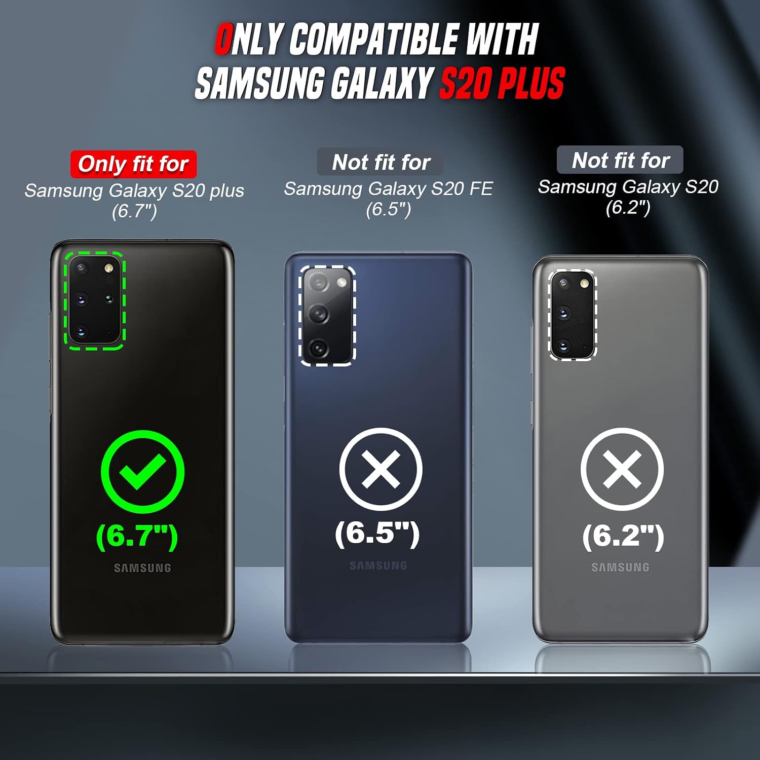 LeYi S20 Plus Case, Galaxy S20 Plus Case with Slide Camera Cover, 360 Full Body Military-Grade Phone Case with Kickstand for Samsung Galaxy S20 Plus, Alpine Green