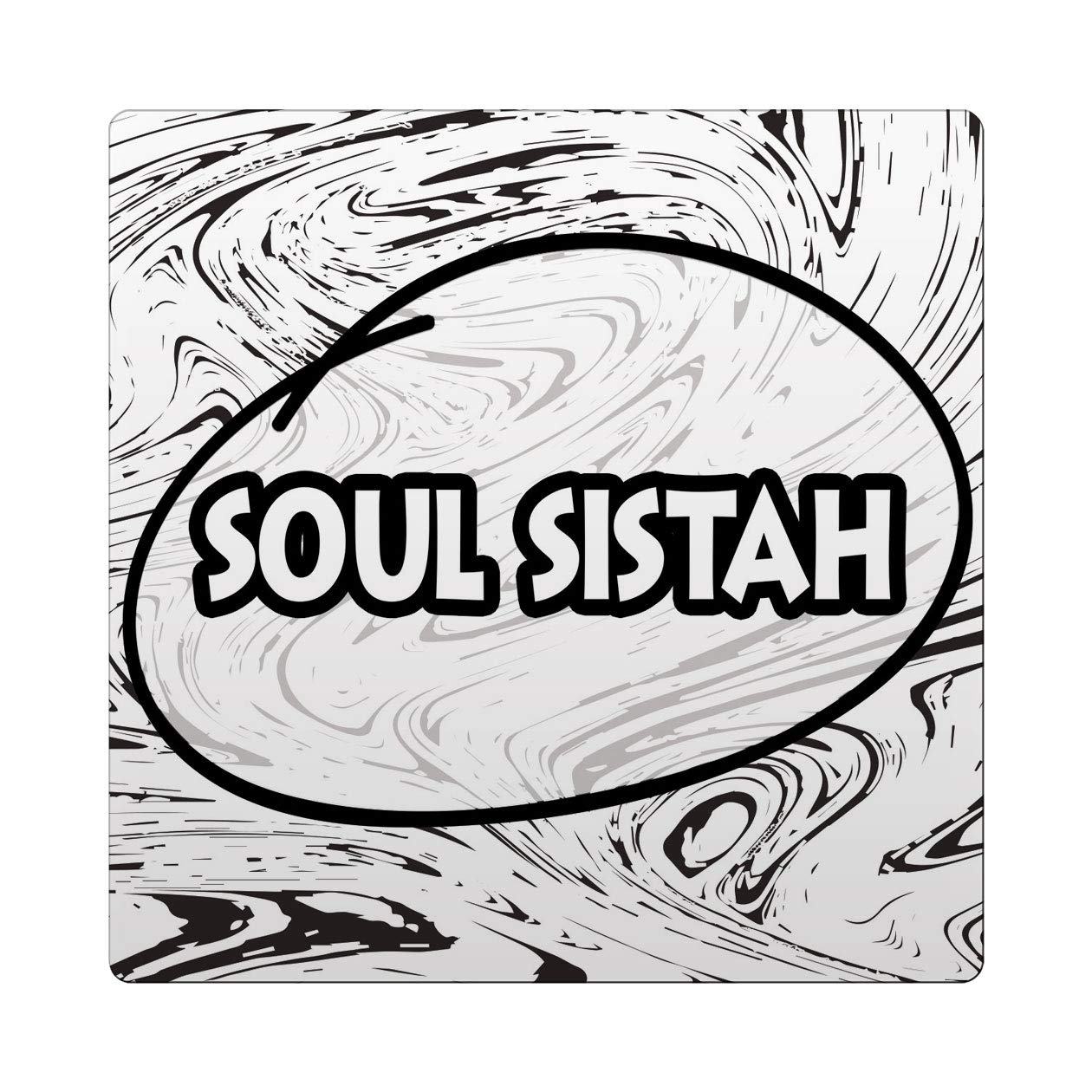 Makoroni - Soul SISTAH Africa Des#1 Ceramic Tile Trivet 4.25x4.25 inc