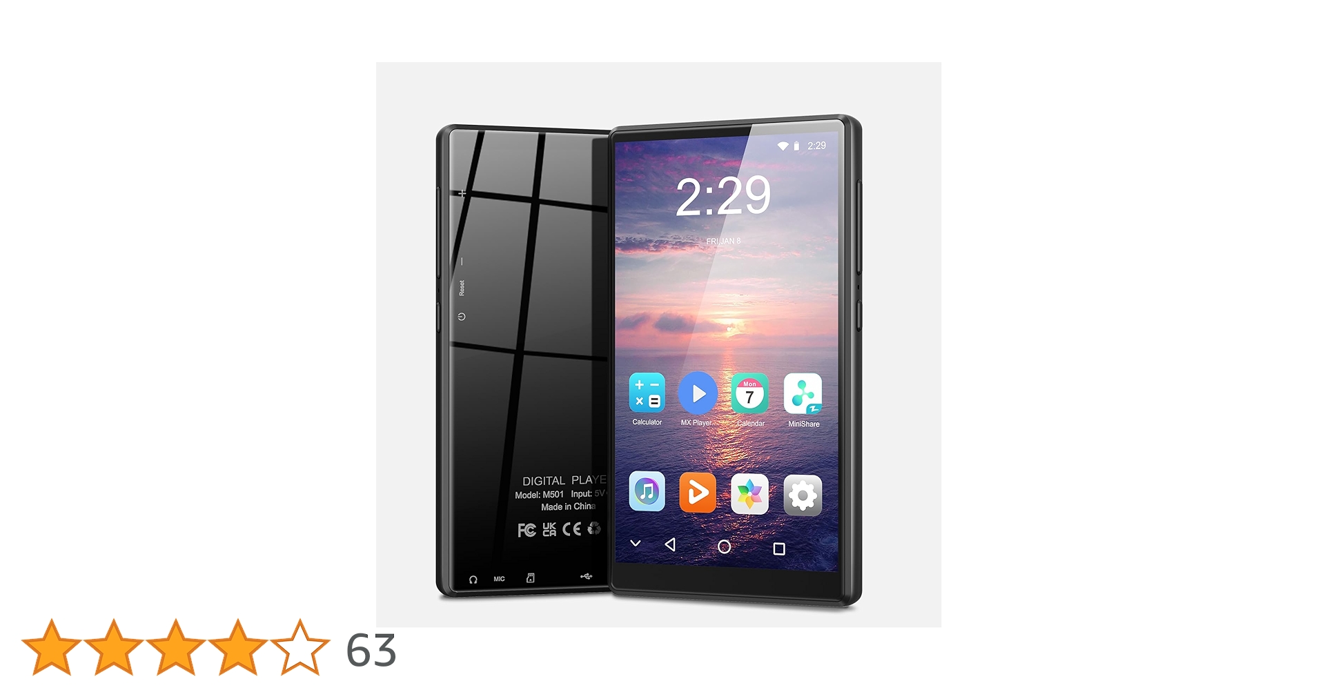 音楽プレーヤー Amazon.co.jp: mp3プレーヤー 80GB SWOFY Android 音楽