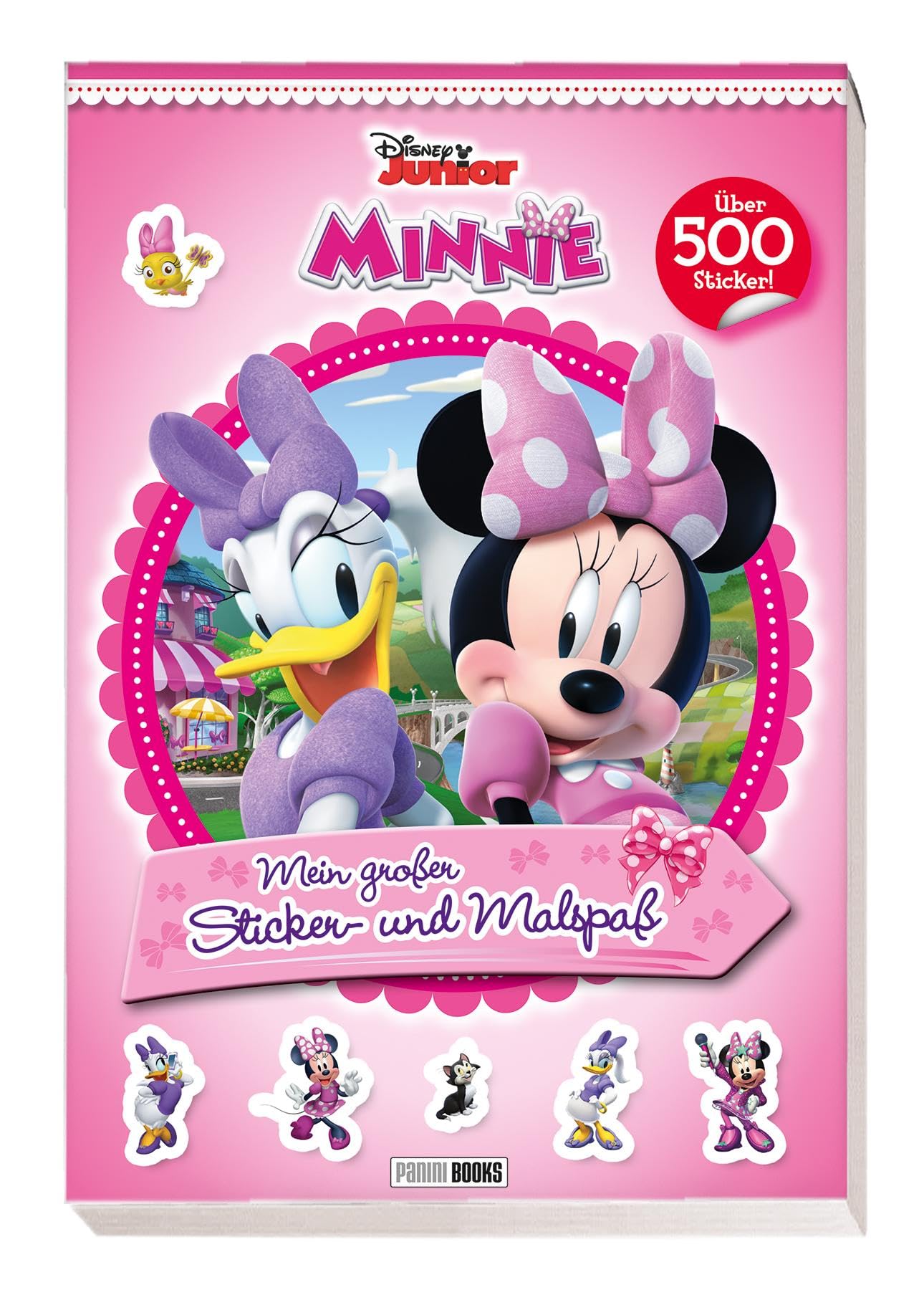 Disney Minnie: Mein großer Sticker- und Malspaß: über 500 Sticker auf 30 Seiten, sowie 30 Seiten mit Ausmalbildern (schwarz-weiß)