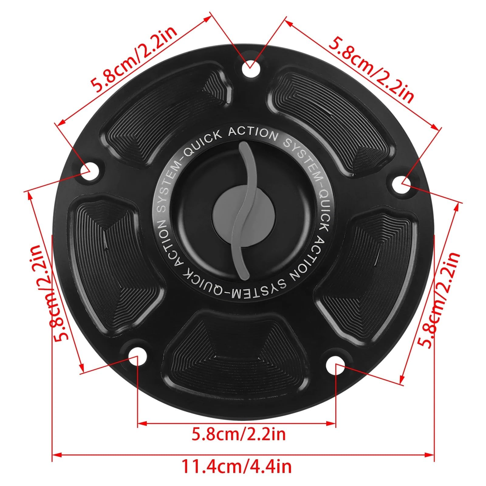 Tappo Serbatoio Per CBR600RR ABS CBR600F CBR929/954 CBR1100/XX | Tappo Serbatoio Carburante \Accessori Copri Serbatoio Olio A Sgancio Rapido Keyless Racing(Style Z-Titanium)
