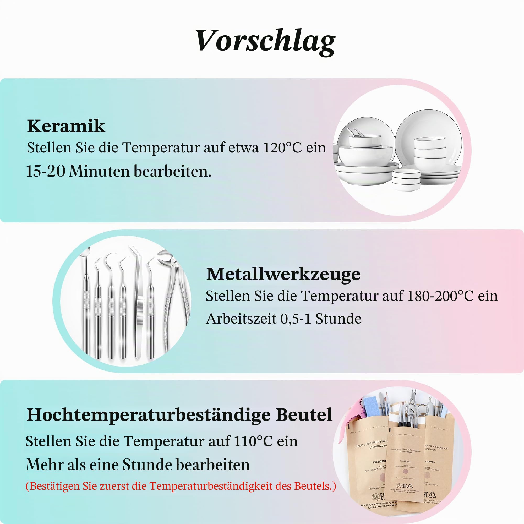 Hochtemperatur-Sterilisator, 10 Liter Fassungsvermögen, max. 250°C, mit Temperaturregelung und Timer, für Friseursalon, Spa, Nagelstudio, Werkzeugsterilisator